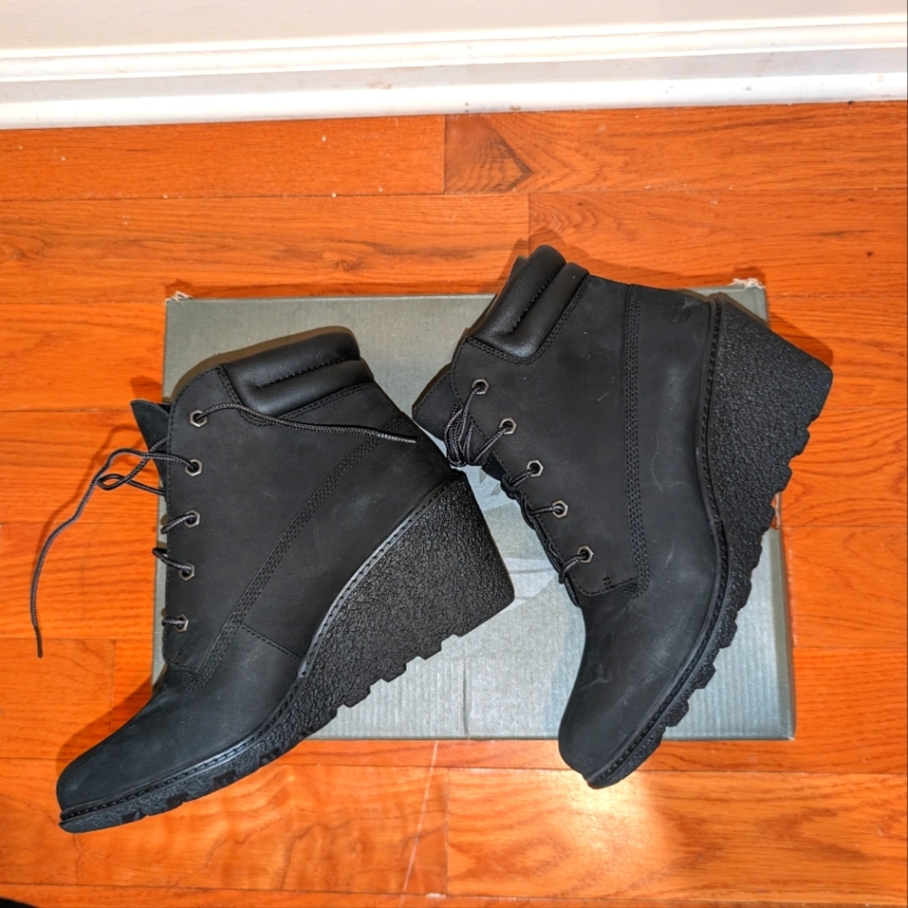 Timberland Wedge Bootie, 9, Black